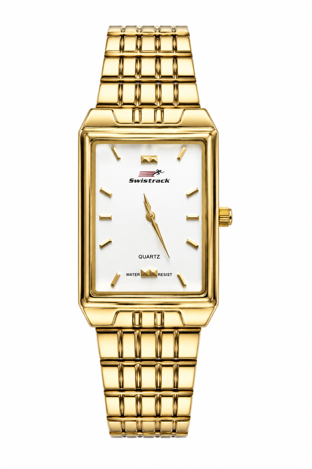 Swisstrack- Golden Heritage Classic White Dial Gold Watch