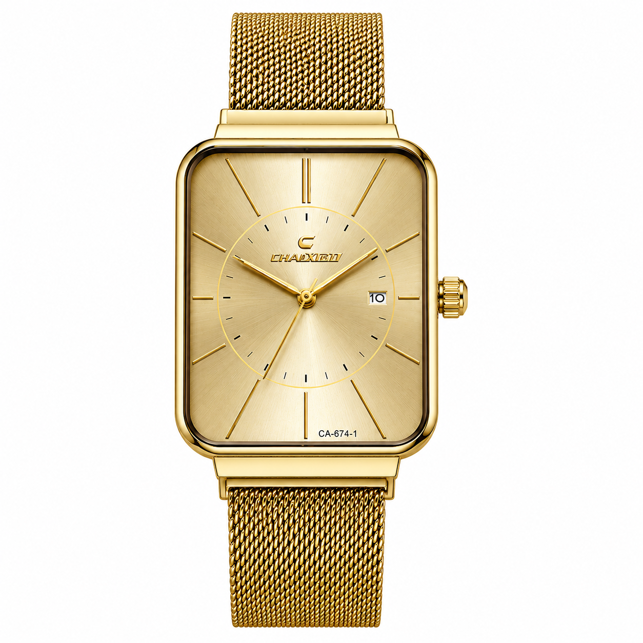 Chaxigo Royal Gold Mesh Watch