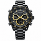 Leopard Black Fusion Digital Chronograph