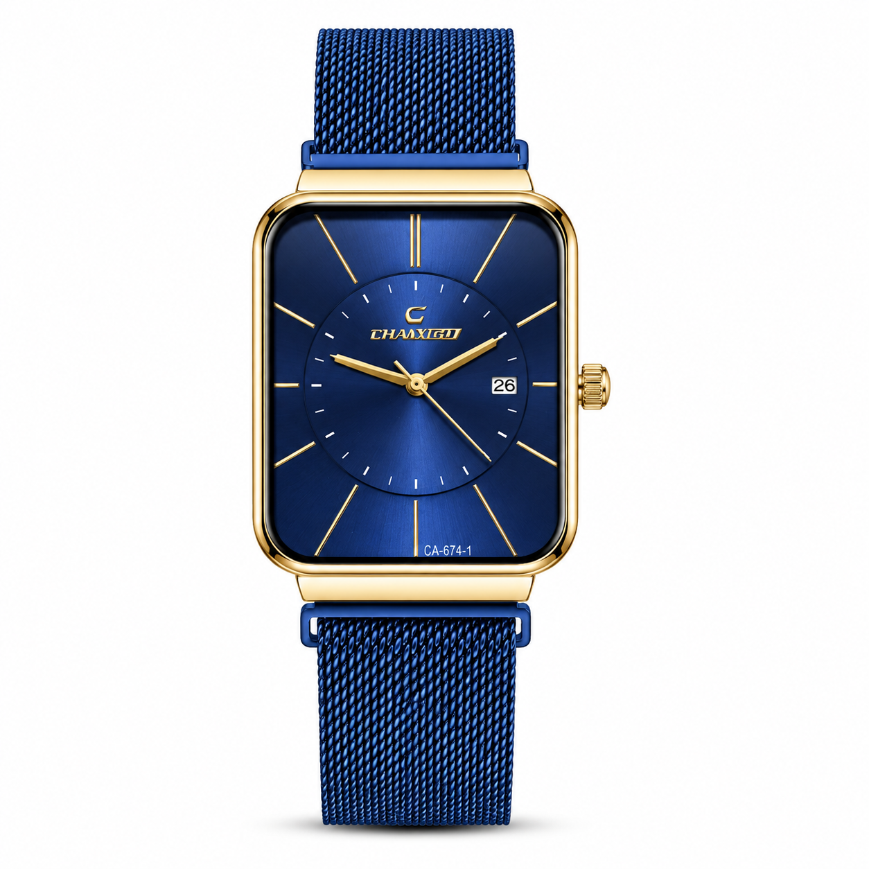 Chaxigo Royal Blue Mesh Watch