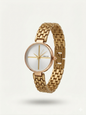 Golden Weave Elegance Watch