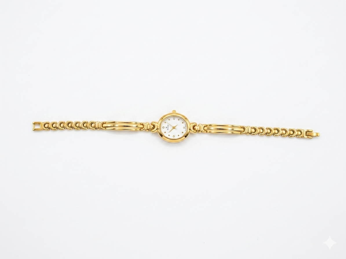 Golden Pearl Bracelet Watch