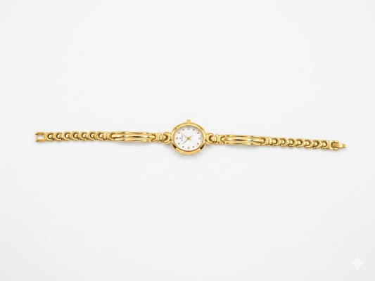 Golden Pearl Bracelet Watch